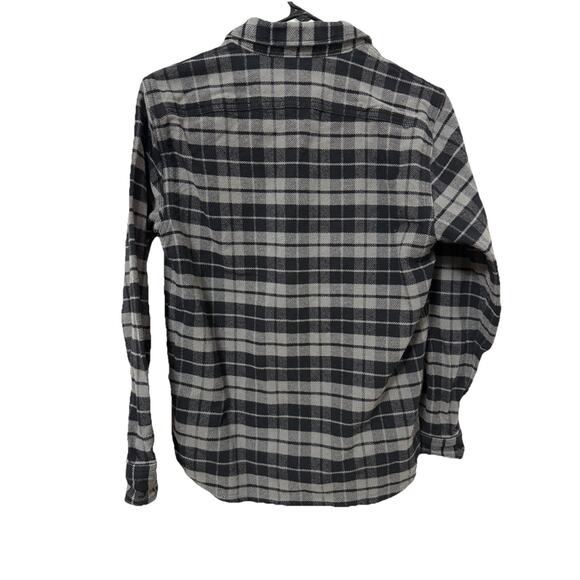 EVERLANE Men’s Black & Gray Cotton Plaid Button Up Shirt Long Sleeve Size Small - Picture 2 of 10